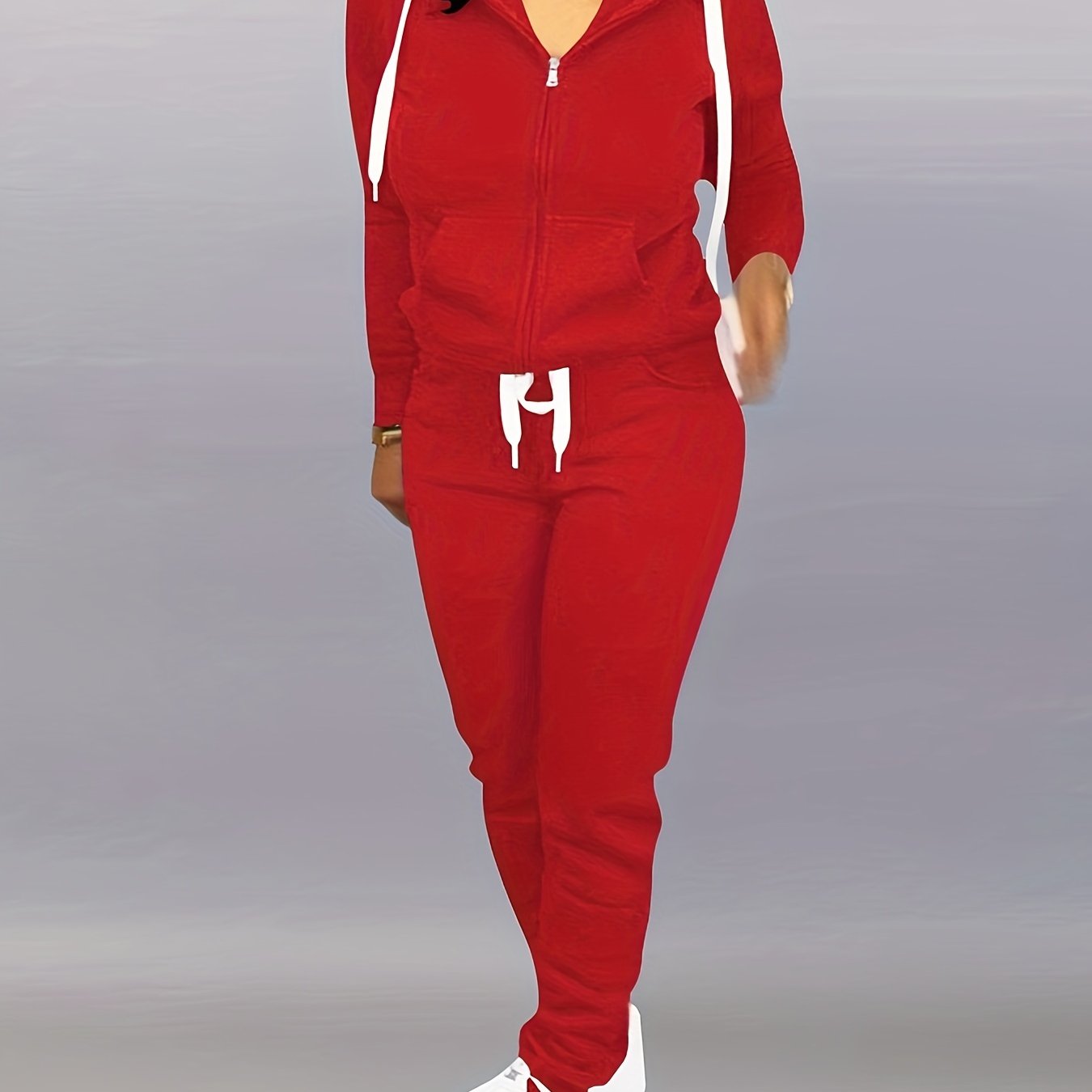 Two Piece Outfits For Women Jogging Suits Casual Jogger Tracksuit Long Sleeve Hoodie Sweatsuit Pants Sets