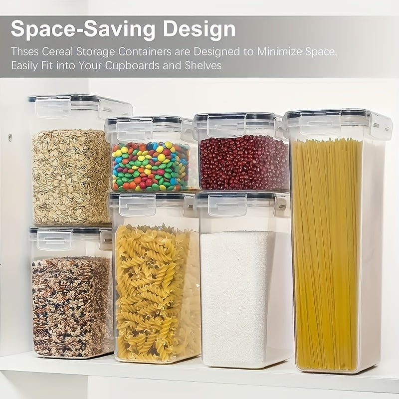 24pcs Premium Airtight Food Storage Containers Set - Containers for Kitchen Organization with Labels, Marker, and Stackable Design - Keep Spaghetti, Flour, Sugar, and Cereal Fresh for Longer with Easy Identification and Space