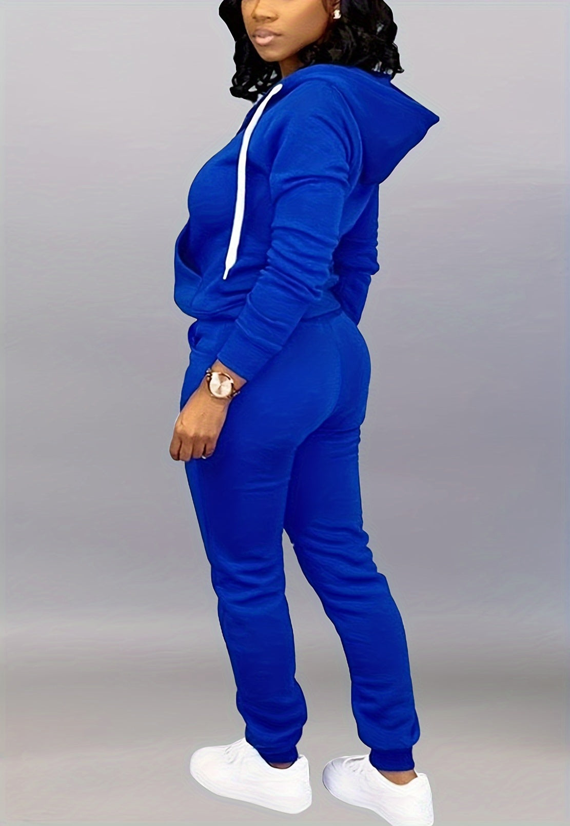 Two Piece Outfits For Women Jogging Suits Casual Jogger Tracksuit Long Sleeve Hoodie Sweatsuit Pants Sets