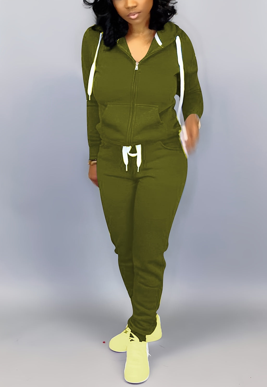 Two Piece Outfits For Women Jogging Suits Casual Jogger Tracksuit Long Sleeve Hoodie Sweatsuit Pants Sets