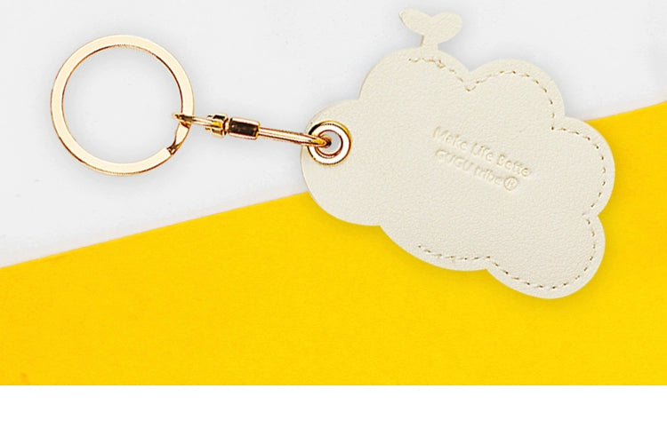 Cow Access Control Card Case Keychain Integrated Cute Animal Airtag Protective Cover Bus Pass Card Induction Bag Pendant