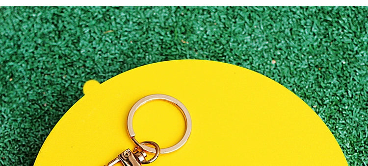 Cow Access Control Card Case Keychain Integrated Cute Animal Airtag Protective Cover Bus Pass Card Induction Bag Pendant