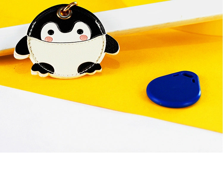 Cow Access Control Card Case Keychain Integrated Cute Animal Airtag Protective Cover Bus Pass Card Induction Bag Pendant