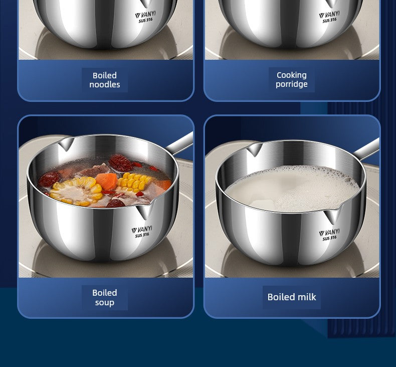 Instant Noodle Pot Porridge Baby Food Supplement Integrated Stainless Steel