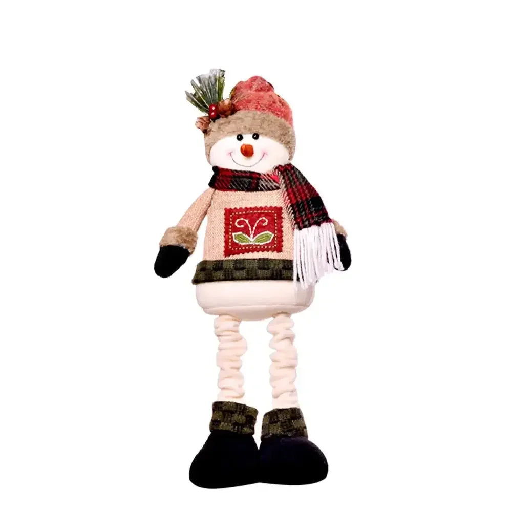 2024 Christmas Decorations Cute Stretchable Telescopic Doll Christmas Dolls Christmas Tree Ornaments Hanging Doll New Year Gift