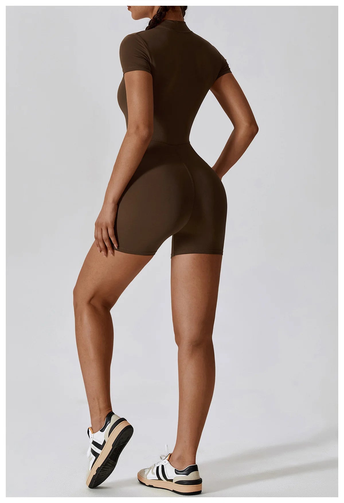 Summer Zipper Short Sleeve Yoga Bodysuit Women's Jumpsuits Yoga Set Gym Clothes Push-up Workout Tracksuit Dance Fitness Bodysuit