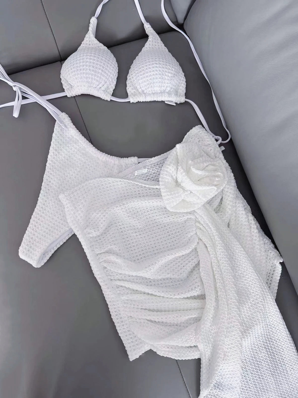 3 Piece Bikini Women Swimsuit 2023 Female Swimwear Skirt Beachwear Brazil Biquini Swimming Suit Bathing Suit Micro Bikini Set