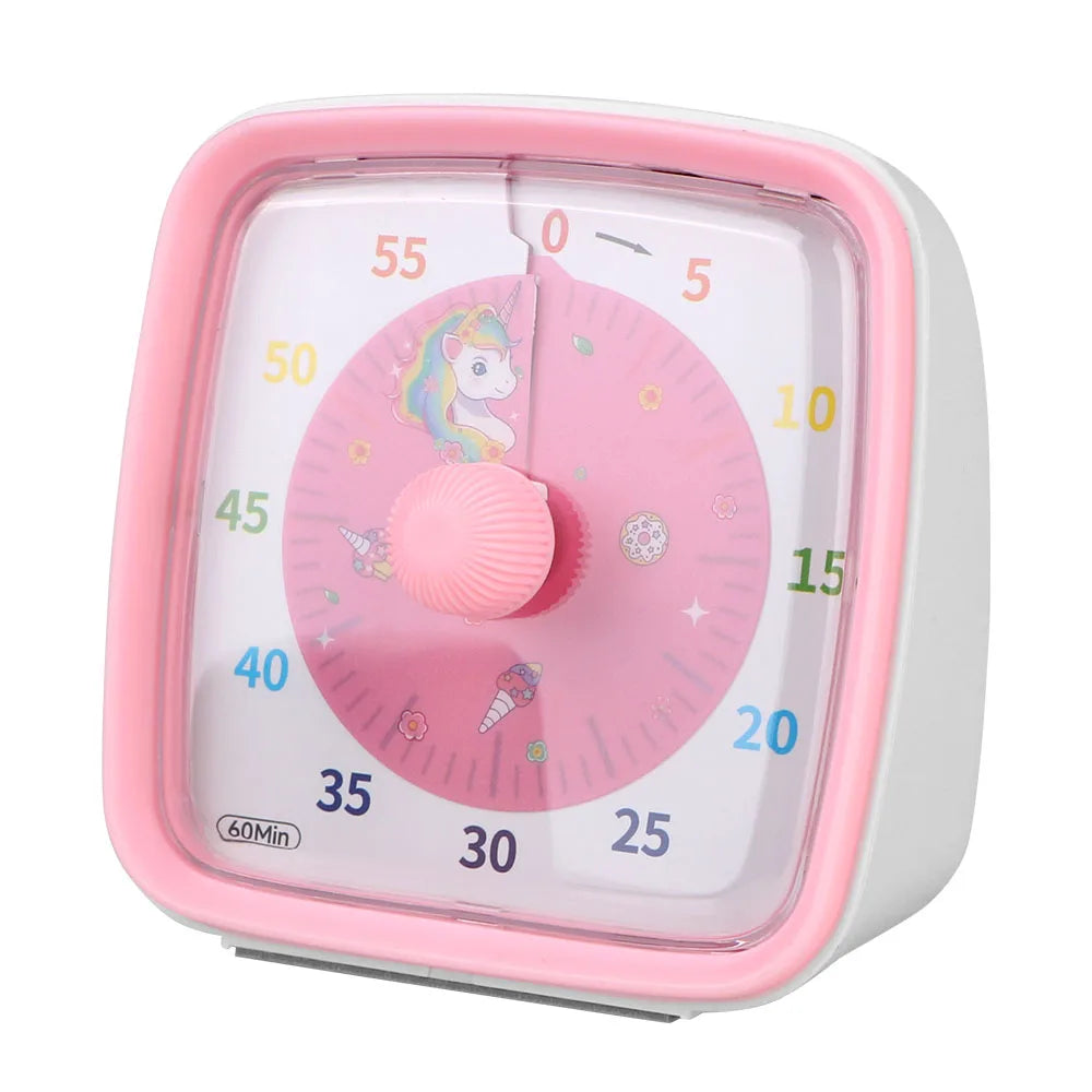 Kids Children Reminder Time Management Tool Visual Timer Night Light Ultra Silent Alarm Clock 60 Minutes Countdown Timer