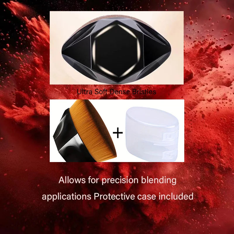 1pc Mini Liquid Foundation Makeup Brushes Professional Portable Flat Blush Makeup Brushes Suitable for Beginners
