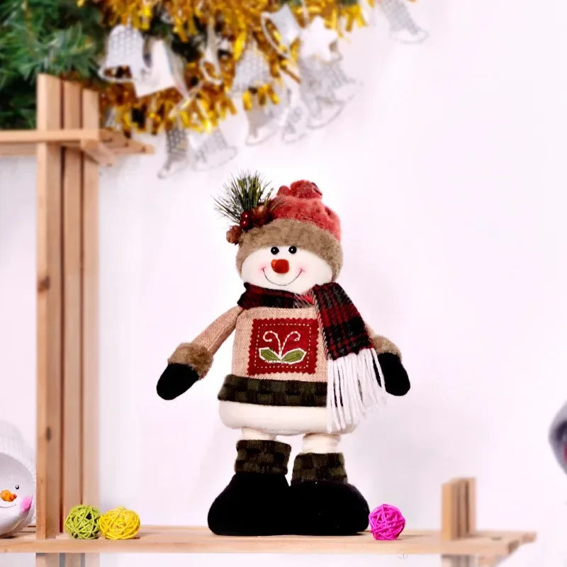 2024 Christmas Decorations Cute Stretchable Telescopic Doll Christmas Dolls Christmas Tree Ornaments Hanging Doll New Year Gift