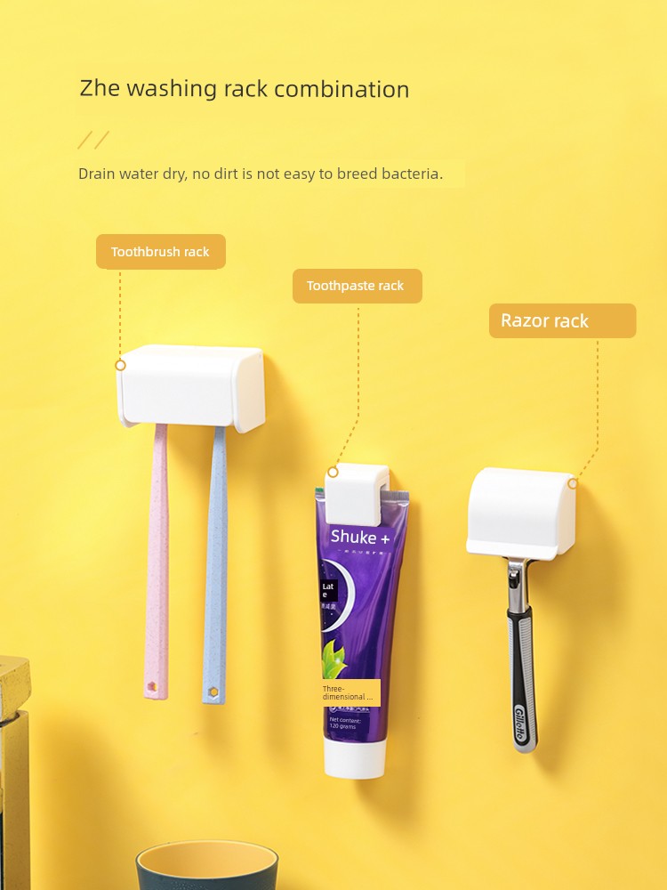 Rice Wooden Mirror Facial Cleanser Skin Care Products Plastic Hanging Clip