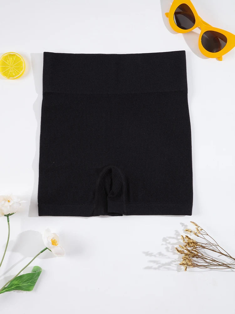 SVOKOR Rib Shorts for Women Butt Lift Seamless Biker Tights Breathable Elastic Workout Leggings Female Casual Wear Sweatpants