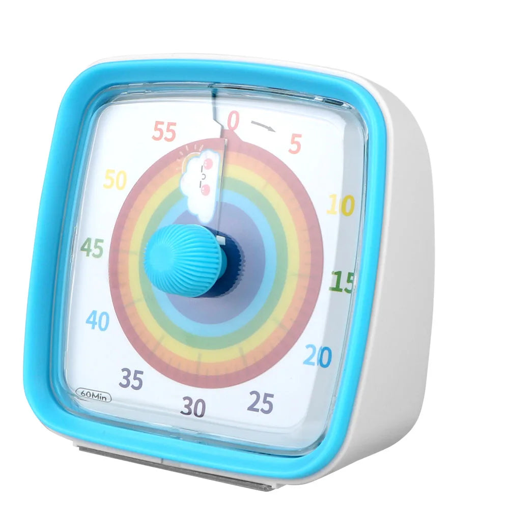 Kids Children Reminder Time Management Tool Visual Timer Night Light Ultra Silent Alarm Clock 60 Minutes Countdown Timer