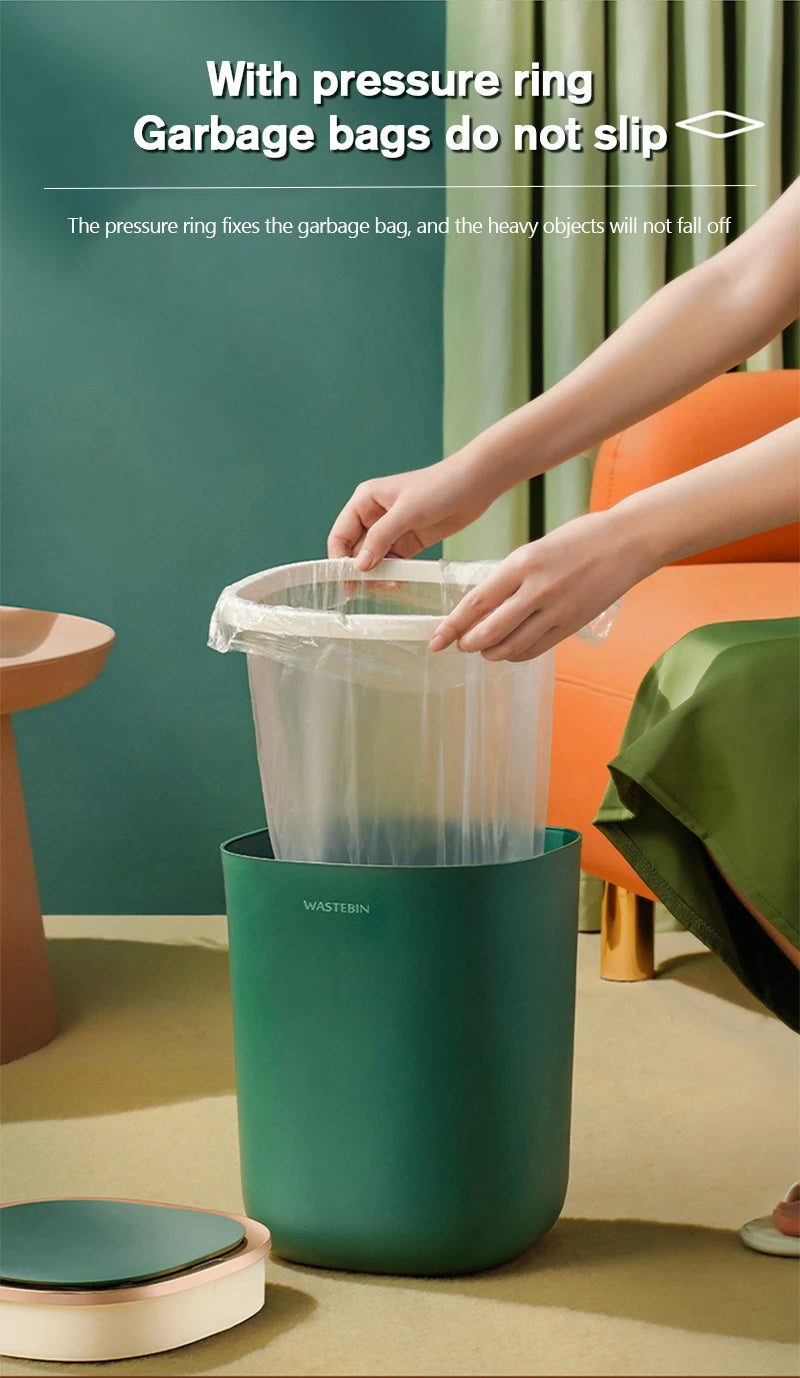 Bathroom Smart Sensor Trash Can,12L Trash Can with Lid Electric Garbage Bin Waterproof Trash Can for Kitchen,Bathroom,Bedroom