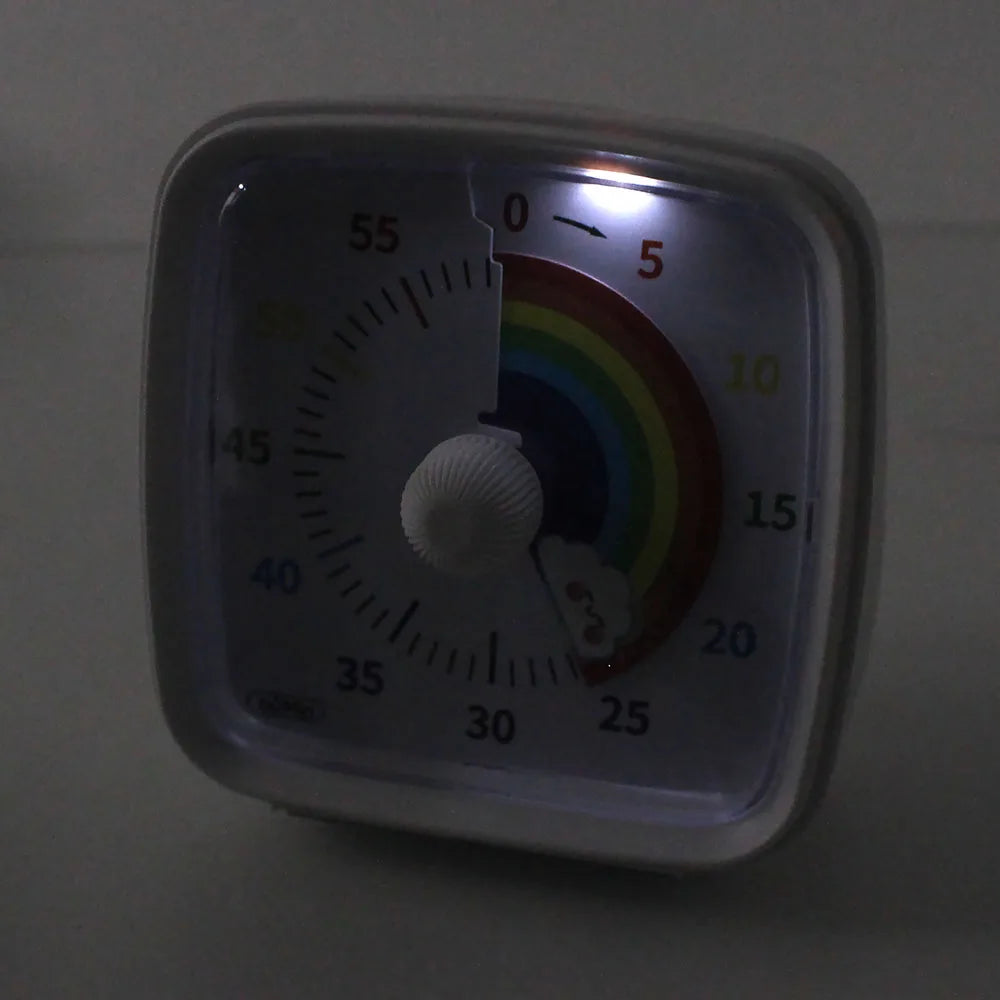 Kids Children Reminder Time Management Tool Visual Timer Night Light Ultra Silent Alarm Clock 60 Minutes Countdown Timer
