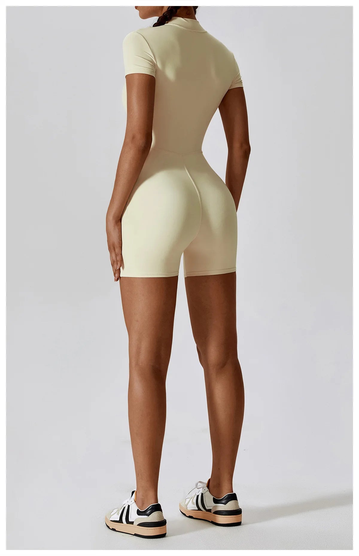 Summer Zipper Short Sleeve Yoga Bodysuit Women's Jumpsuits Yoga Set Gym Clothes Push-up Workout Tracksuit Dance Fitness Bodysuit