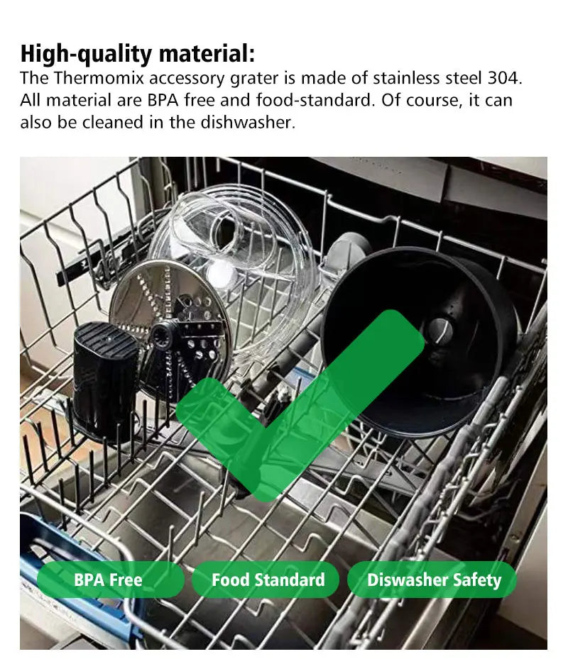 Home Appliance Vorwerk Thermomix Kitchen Accessories Vegetables and Cheese Slicer Cutter for Termomix Bimby Tm6 Tm5