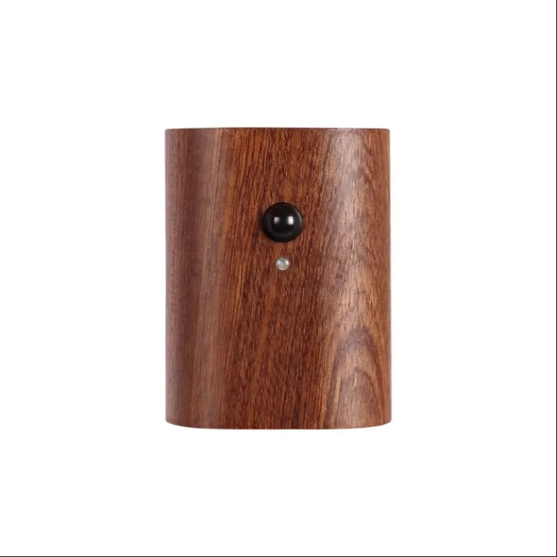 Wooden Stairway Night Light,Rechargeable Battery Operated Motion Sensor LED Wall Sconce,Perfect for Hallway, Attic, Closet