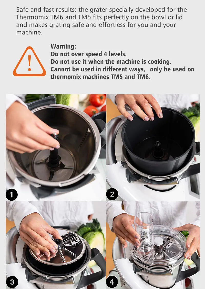 Home Appliance Vorwerk Thermomix Kitchen Accessories Vegetables and Cheese Slicer Cutter for Termomix Bimby Tm6 Tm5