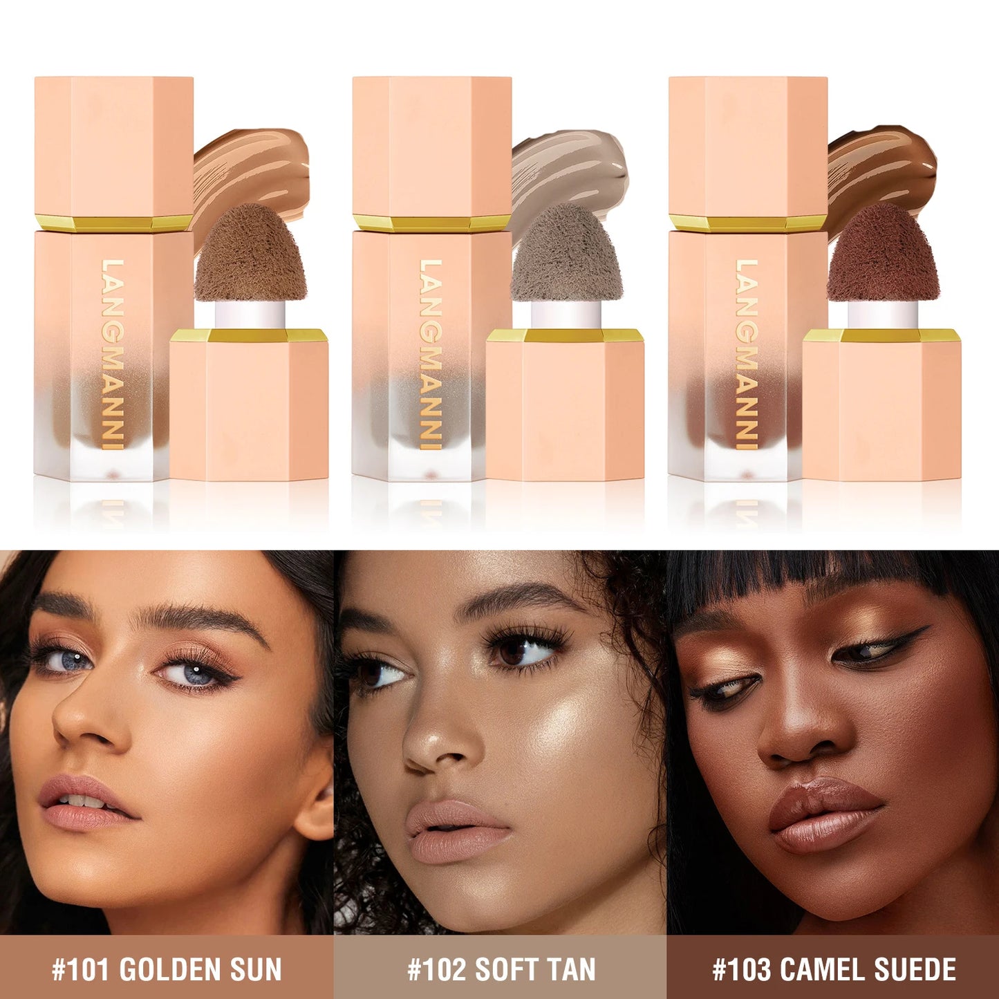 Waterproof Liquid Contour Bronzer Stick Natural Lasting Matte Nose Shadow Contouring Brighten Face Highlighter Cream Face Makeup