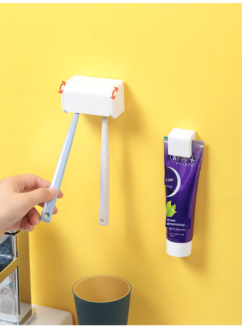 Rice Wooden Mirror Facial Cleanser Skin Care Products Plastic Hanging Clip