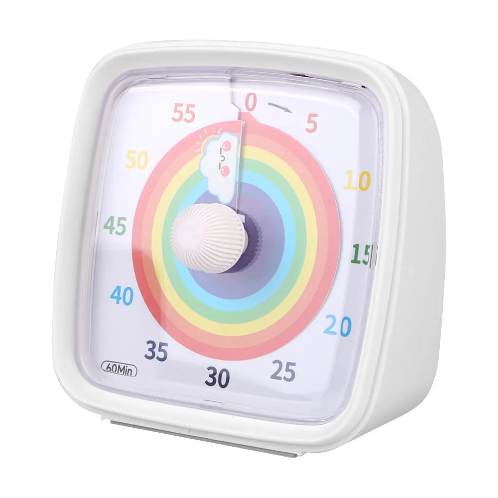 Kids Children Reminder Time Management Tool Visual Timer Night Light Ultra Silent Alarm Clock 60 Minutes Countdown Timer