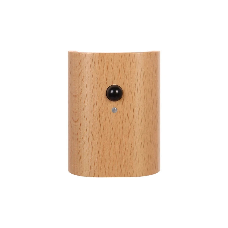 Wooden Stairway Night Light,Rechargeable Battery Operated Motion Sensor LED Wall Sconce,Perfect for Hallway, Attic, Closet