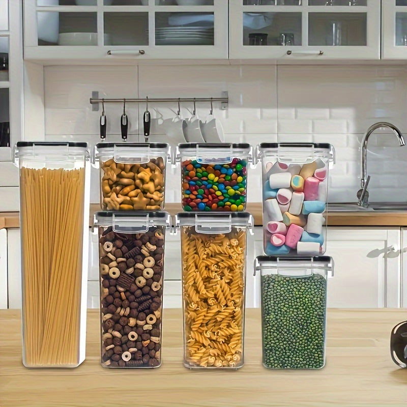 24pcs Premium Airtight Food Storage Containers Set - Containers for Kitchen Organization with Labels, Marker, and Stackable Design - Keep Spaghetti, Flour, Sugar, and Cereal Fresh for Longer with Easy Identification and Space