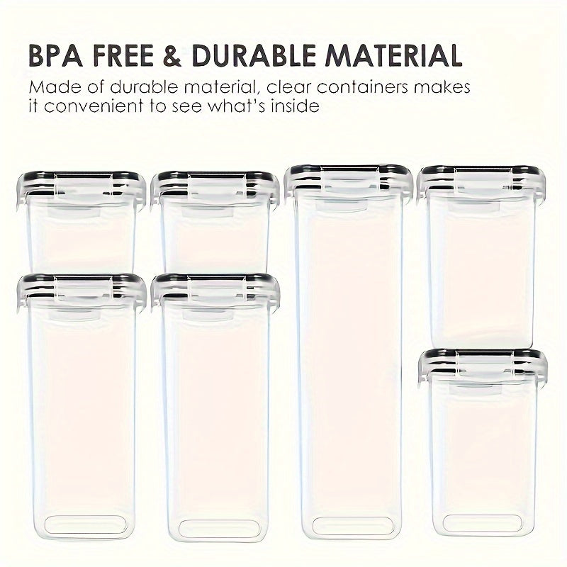 24pcs Premium Airtight Food Storage Containers Set - Containers for Kitchen Organization with Labels, Marker, and Stackable Design - Keep Spaghetti, Flour, Sugar, and Cereal Fresh for Longer with Easy Identification and Space