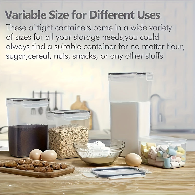 24pcs Premium Airtight Food Storage Containers Set - Containers for Kitchen Organization with Labels, Marker, and Stackable Design - Keep Spaghetti, Flour, Sugar, and Cereal Fresh for Longer with Easy Identification and Space