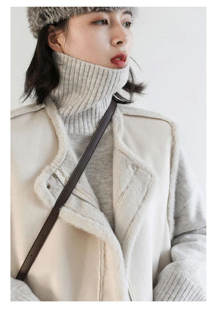 CHIC VEN Korean Women's Sweater Loose Turtleneck Sweaters Warm Solid Pullover Knitwear Basic Female Tops Autumn Winter 2022