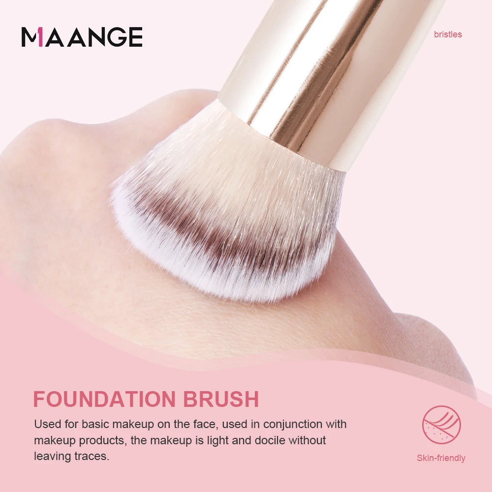 MAANGE Gift Box 4 Pieces Face Makeup Brushes Kit Foundation Concealer Soft Bristles Flawless Beauty Tool For Women Facial Makeup