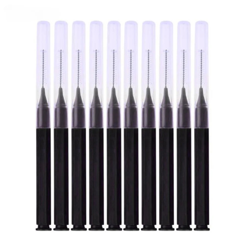 20Pcs Mini Eyebrow Brush Brow Perm Brush Disposable Brow Lifting Brushes Bendable Micro Eyelash Brush Applicators Makeup Tools