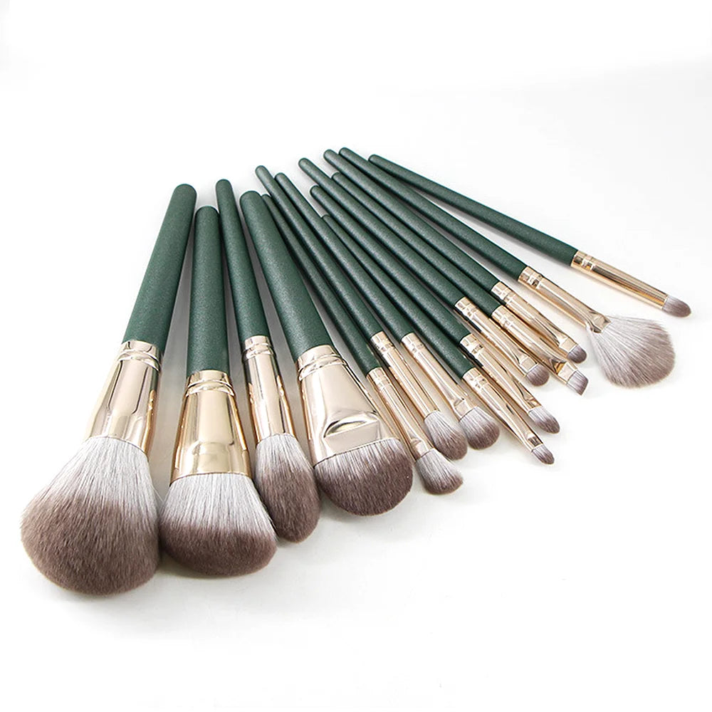 14Pcs Makeup Brushes Soft Fluffy Makeup Tools Cosmetic Powder Eye Shadow Foundation Blush Blending Beauty Make Up Brush