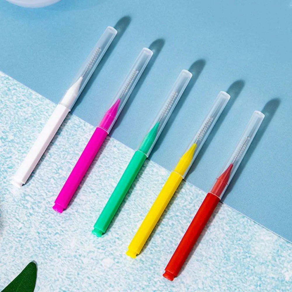 20Pcs Mini Eyebrow Brush Brow Perm Brush Disposable Brow Lifting Brushes Bendable Micro Eyelash Brush Applicators Makeup Tools