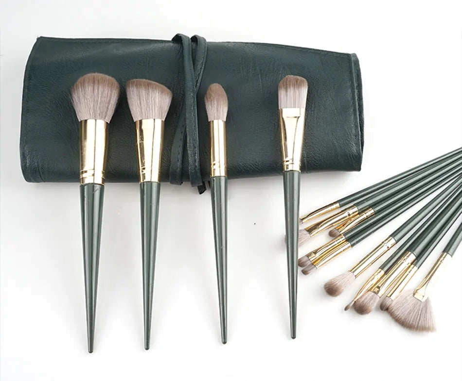 14Pcs Makeup Brushes Soft Fluffy Makeup Tools Cosmetic Powder Eye Shadow Foundation Blush Blending Beauty Make Up Brush