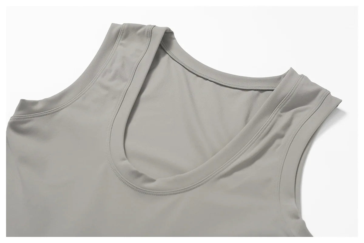 New Women Summer Safe Yoga Tennis Skirts Gym Golf Running Sports Fitness With Chest Pads One Piece Skirt Anti Glare Dance Skirt